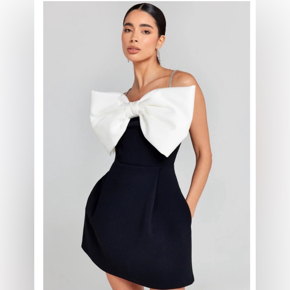 Nadine Merabi Bow Mini Dress SizeS/M $300 OBO